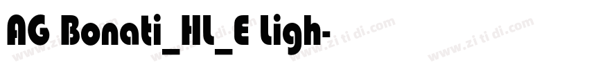 AG Bonati_HL_E Ligh字体转换